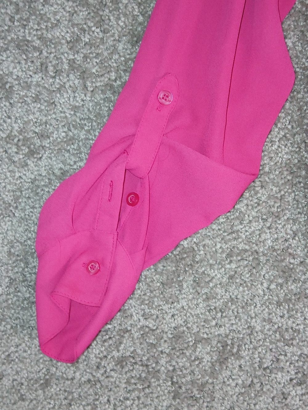 NY&Co SOHO Pink V-Neck Long Sleeve Blouse Business Casual Shirt - Small - Picture 8 of 13